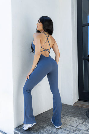 SEAMLESS RIBBED JUMPSUIT