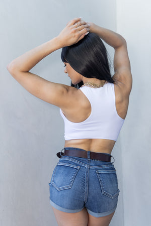 Crew Neck Crop Top