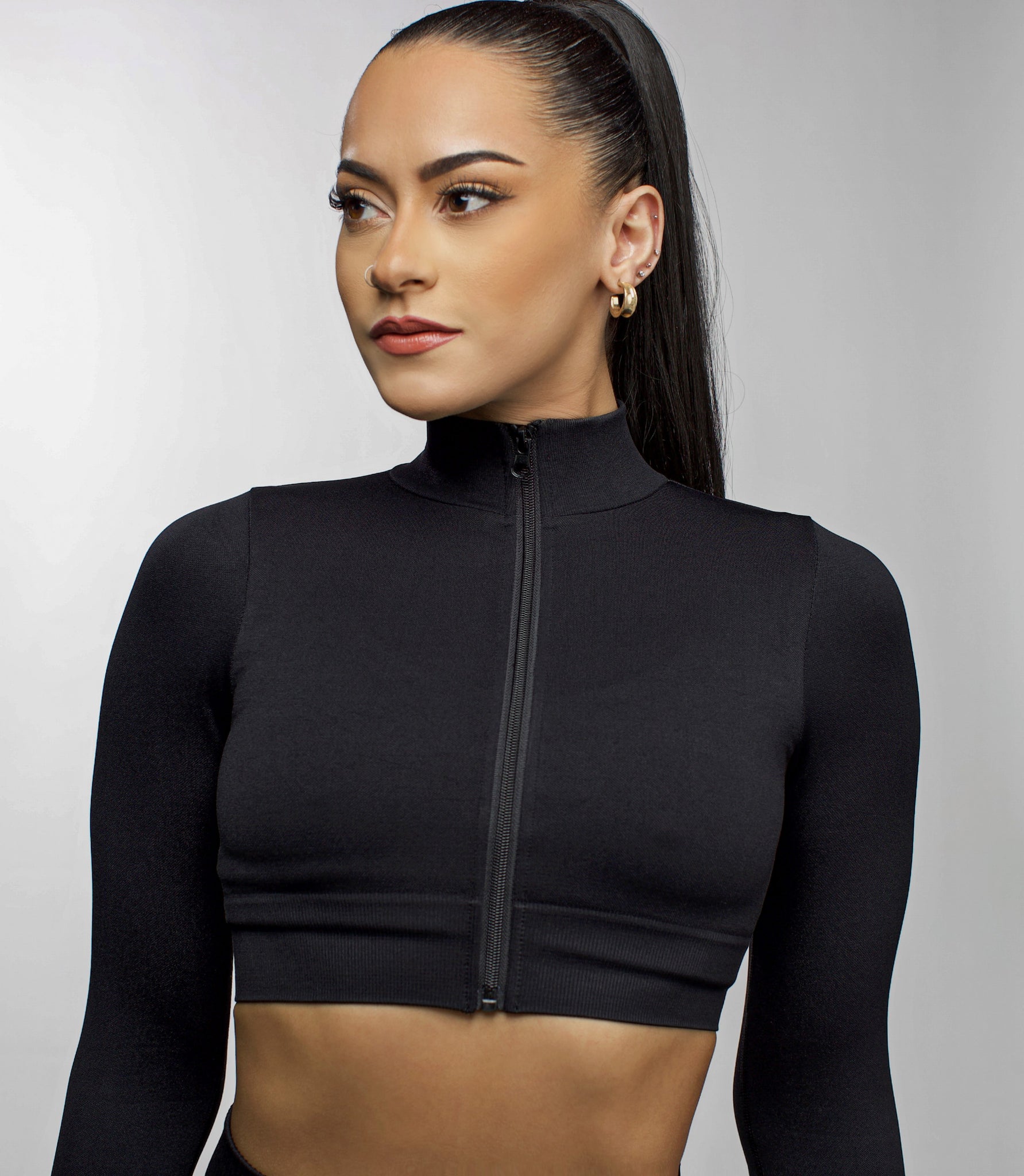 Crop Top Racer Jacket