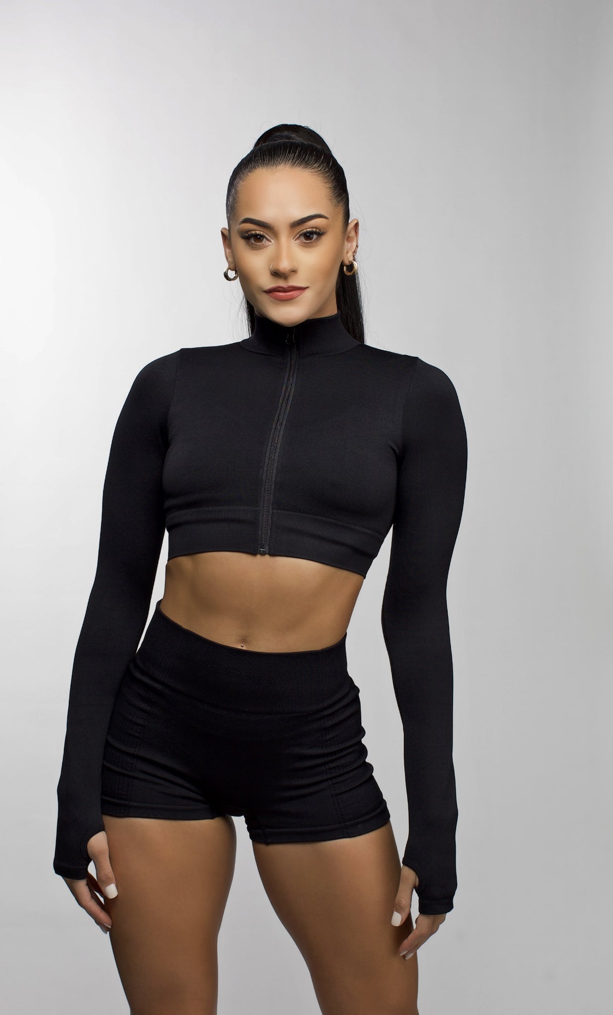 Crop Top Racer Jacket